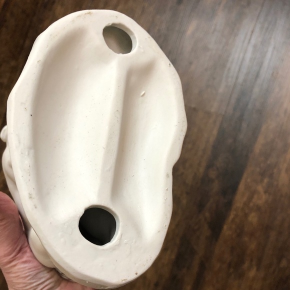 SALE Set of 2 Unicorn Ceramic Statues pink roses green leaves gold accents - Picture 7 of 11